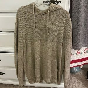 American Eagle Knit Hooded Sweater